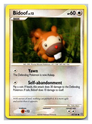 Bidoof 54/100 Stormfront (Common) (P Condition)