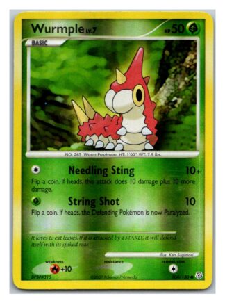 Wurmple 104/130 Diamond & Pearl (Reverse Holo) (LP Condition)