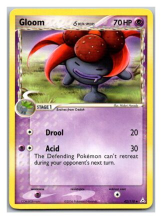 Gloom 42/110 EX Holon Phantoms (Unommon) (LP Condition)