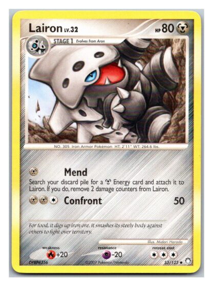 Lairon 53/123 Mysterious Treasures (Uncommon) (P Condition)