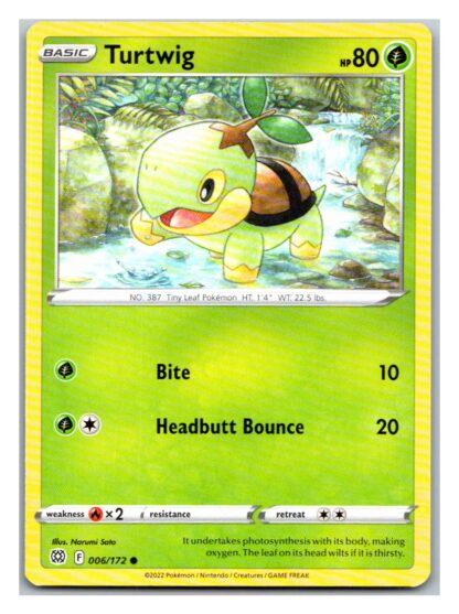 Turtwig 6/172 Brilliant Stars (Common) (NM-Exc Condition)