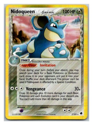 Nidoqueen 7/101 Dragon Frontiers (Holo) (Exc Condition)