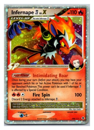 Infernape Lv.X 108/111 Rising Rivals (Ultra Rare) (Exc Condition)