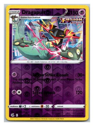 Dragapult 130/264 Fusion Strike (Reverse Holo) (NM-Exc Condition)