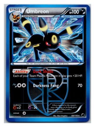 Umbreon 64/116 Plasma Freeze (Holo) (Exc Condition)