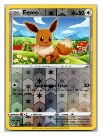 Eevee 205/264 Fusion Strike (Reverse Holo) (NM-Exc Condition)