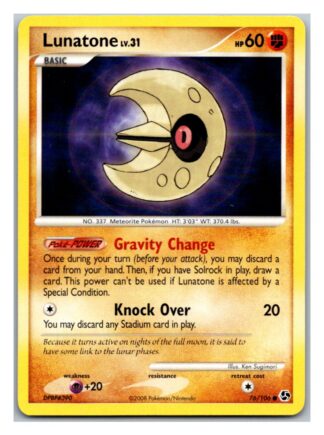 Lunatone 76/106 Great Encounters (Common) (P Condition)