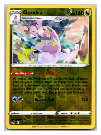 Goodra 197/264 Fusion Strike (Reverse Holo) (NM-Exc Condition)