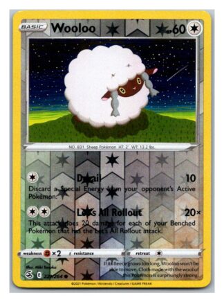 Wooloo 221/264 Fusion Strike (Reverse Holo) (NM-Exc Condition)