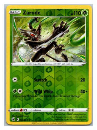 Zarude 27/264 Fusion Strike (Reverse Holo) (NM-Exc Condition)