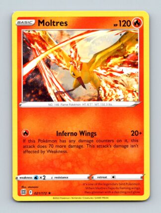 Moltres 21/172 Brilliant Stars (Theme Deck Rare) (NM-Exc Condition)