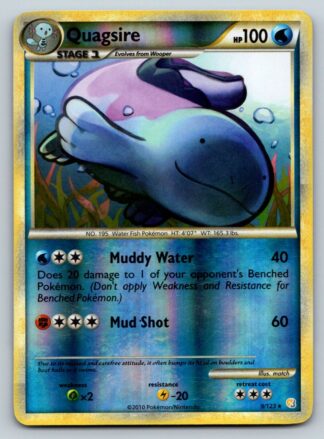 Quagsire 9/123 HeartGold SoulSilver (Reverse Holo) (P Condition)