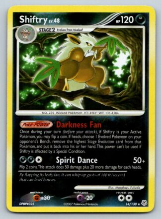 Shiftry 14/130 Diamond & Pearl (Reverse Holo) (P Condition)