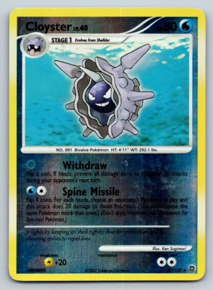 Cloyster 47/132 Secret Wonders (Reverse Holo) (P Condition)
