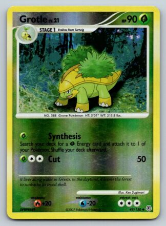 Grotle 49/130 Diamond & Pearl (Reverse Holo) (P Condition)
