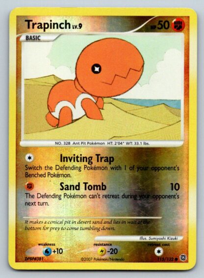 Trapinch 115/132 Secret Wonders (Reverse Holo) (P Condition)