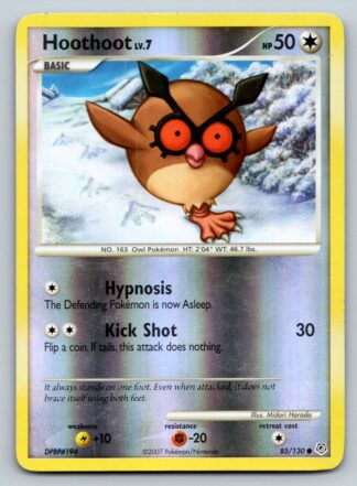 Hoothoot 85/130 Diamond & Pearl (Reverse Holo) (P Condition)