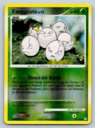 Exeggcute 82/123 Mysterious Treasures (Reverse Holo) (P Condition)
