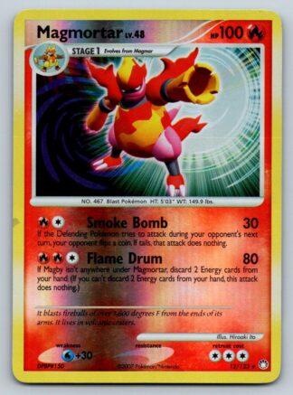 Magmortar 12/123 Mysterious Treasures (Reverse Holo) (P Condition)