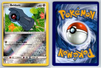 Beldum 83/145 Guardians Rising (Reverse Holo) (Exc Condition) *Off Center Miscut w/ alignment dot*