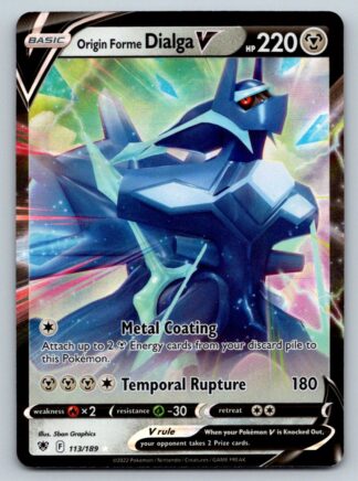 Origin Forme Dialga V 113/189 Astral Radiance (Ultra Rare) (NM-Exc Condition)