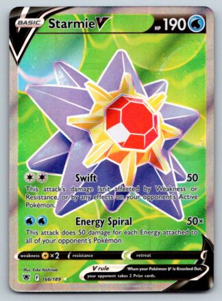 Starmie V 166/189 Astral Radiance (Ultra Rare) (NM-Exc Condition)