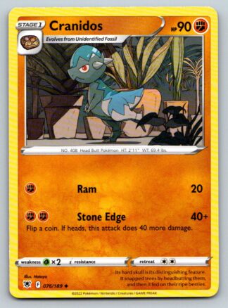 Cranidos 76/189 Astral Radiance (Uncommon) (NM-Exc Condition)