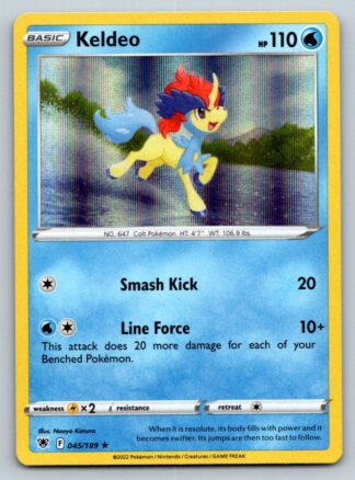 Keldeo 45/189 Astral Radiance (Holo) (NM-Exc Condition)