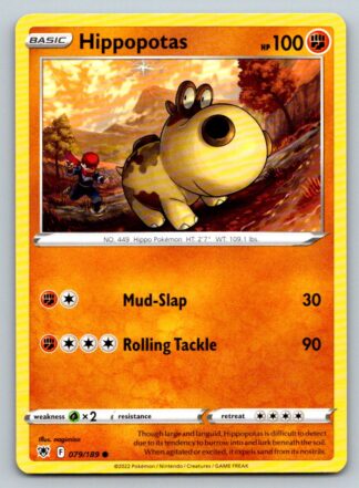 Hippopotas 79/189 Astral Radiance (Common) (NM-Exc Condition)
