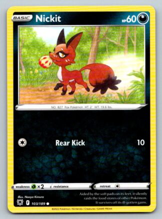 Nickit 103/189 Astral Radiance (Common) (NM-Exc Condition)