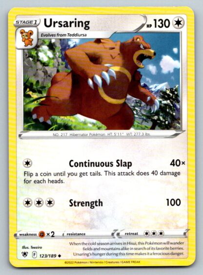 Ursaring 123/189 Astral Radiance (Uncommon) (NM-Exc Condition)
