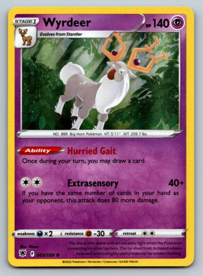 Wyrdeer 69/189 Astral Radiance (Holo) (NM-Exc Condition)
