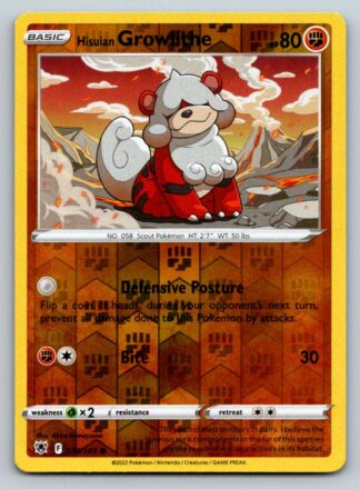 Hisuian Growlithe 70/189 Astral Radiance (Reverse Holo) (NM-Exc Condition)