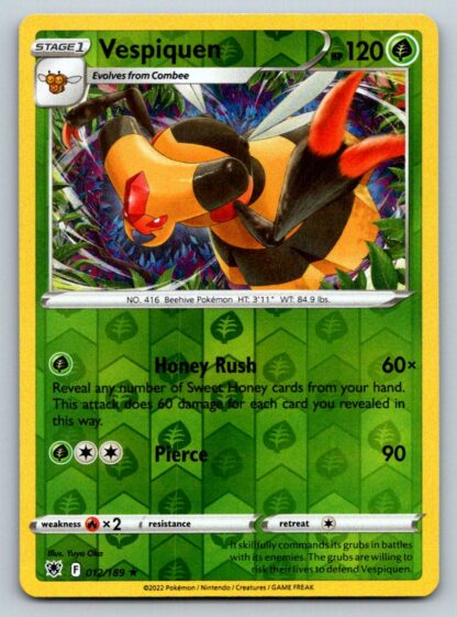 Vespiquen 12/189 Astral Radiance (Reverse Holo) (NM-Exc Condition)