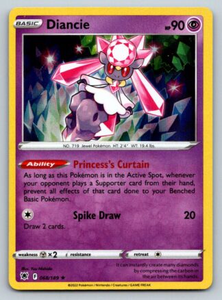 Diancie 68/189 Astral Radiance (Holo) (NM-Exc Condition)
