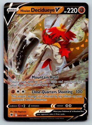 Hisuian Decidueye V 83/189 Astral Radiance (Ultra Rare) (NM-Exc Condition)