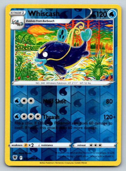 Whiscash 36/189 Astral Radiance (Reverse Holo) (NM-Exc Condition)