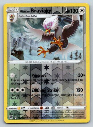 Hisuian Braviary 132/189 Astral Radiance (Reverse Holo) (NM-Exc Condition)