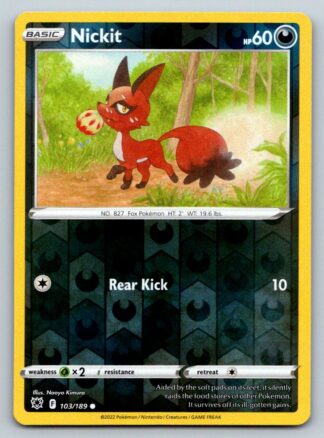 Nickit 103/189 Astral Radiance (Reverse Holo) (NM-Exc Condition)