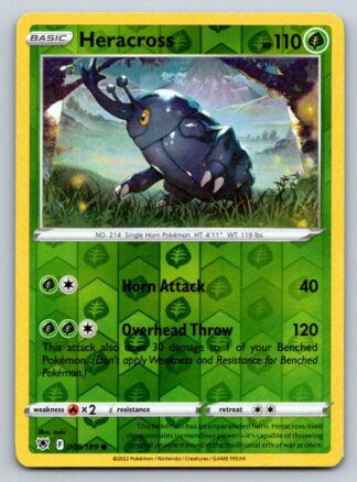 Heracross 8/189 Astral Radiance (Reverse Holo) (NM-Exc Condition)