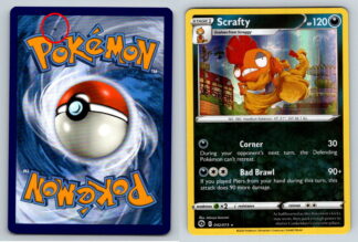 Scrafty 42/73 Champions Path HOLO *Black Dot Back* (Exc Condition)