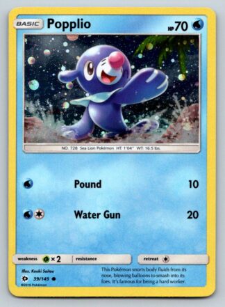 Popplio 39/149 Sun & Moon (Alternate Art Holo Cosmo Promo) (Exc Condition)