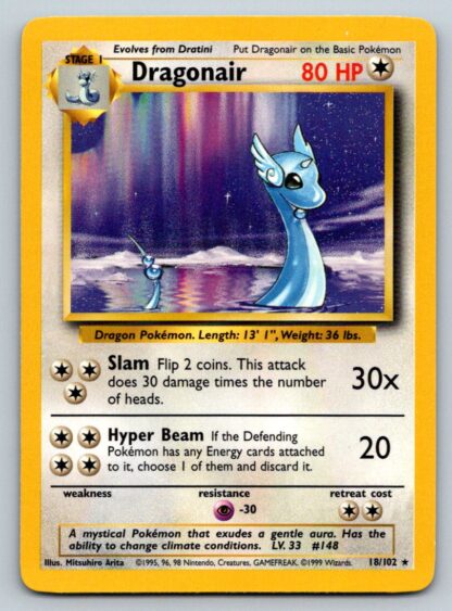 Dragonair 18/102 Base Set (Rare) (Unlimited P Condition)