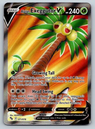 Alolan Exeggutor V 71/78 Pokemon Go (Ultra Rare) (NM-Exc Condition)