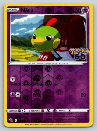 Natu 32/78 Pokemon Go (Reverse Holo) (NM-Exc Condition)