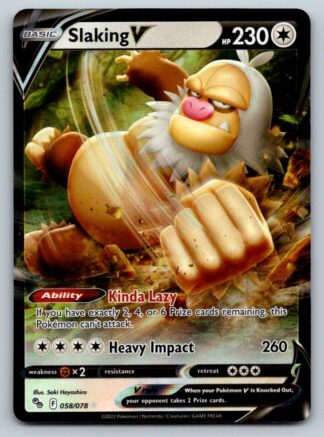 Slaking V 58/78 Pokemon Go (Ultra Rare) (NM-Exc Condition)
