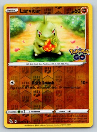 Larvitar 37/78 Pokemon Go (Reverse Holo) (NM-Exc Condition)