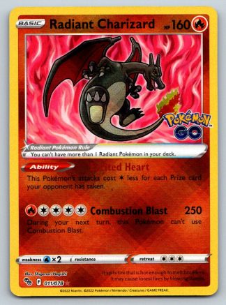 Radiant Charizard 11/78 Pokemon Go (Holo) (NM-Exc Condition)