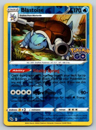 Blastoise 17/78 Pokemon Go (Reverse Holo) (NM-Exc Condition)