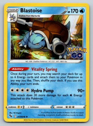 Blastoise 17/78 Pokemon Go (Holo) (NM-Exc Condition)